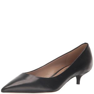 Sam Edelman Franci Pump Black Leather 6 Medium